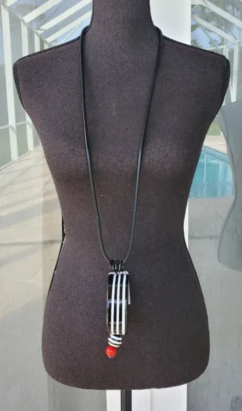 OC Zebra Lariat Necklace-NKL406