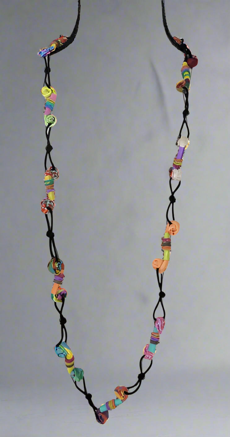 Ficklestick Handmade Letter “S” & Straws Necklace-N26