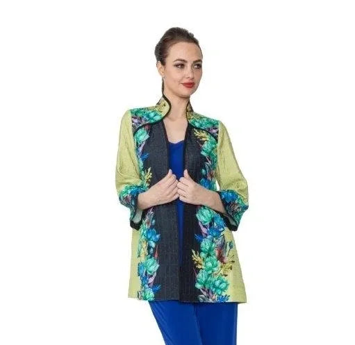 IC Collection Print Open Jacket | Unique Apparel USA