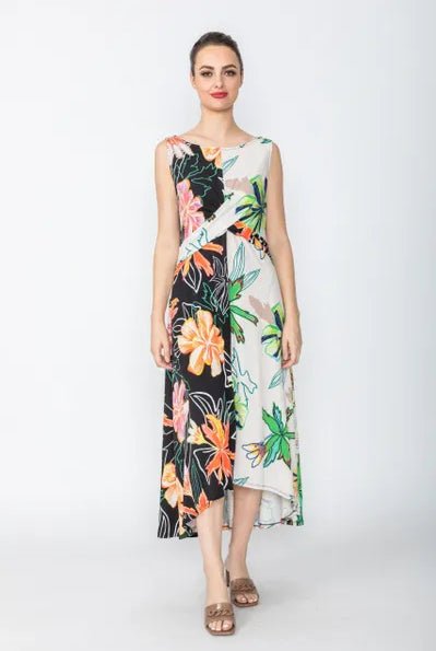 IC Collection Happy Print Dress | Unique Apparel USA