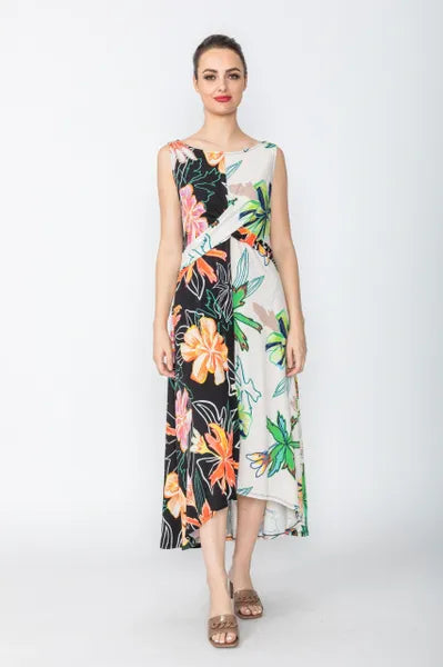 IC Collection Happy Print Dress-IC-4342D