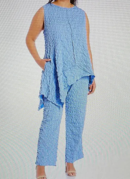 IC Collection Sleeveless Pucker Tunic-IC-4176T