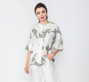 IC Collection Cloud Button Down Blouse-IC-4478B