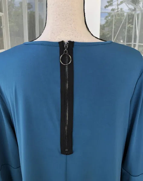 IC Collection 3 Slit Tunic with Back Zip-IC-1231T