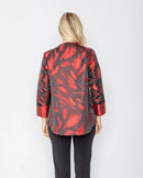 IC Collection Palm Leaf Print Jacket-IC-5374J