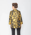 IC Collection Palm Leaf Print Jacket-IC-5374J