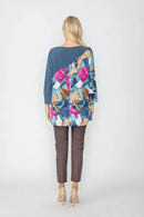 IC Collection Abstract Art High Low Tunic-IC-5418T