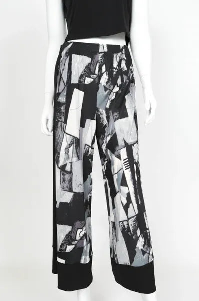 IC Collection Abstract Art Wide Leg Pant-IC-5449P