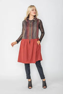 IC Collection Edgy & Fun Sleeveless Vest/Tunic/Dress-IC-5385V-B