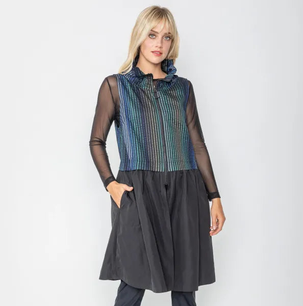 IC Collection Edgy & Fun Sleeveless Vest/Tunic/Dress-IC-5385V-B