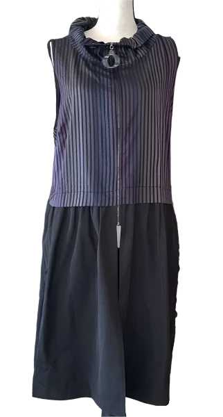 IC Collection Edgy & Fun Sleeveless Vest/Tunic/Dress-IC-5385V-B