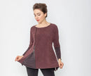 IC Collection Textured Zipper Tunic-IC-5369T