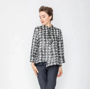 IC Collection Asymmetric Classic Black & White Jacket-IC-5376J