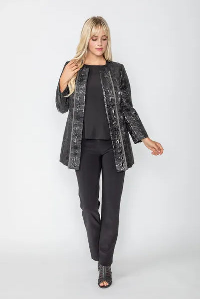 IC Collection Button Back Jacket with Metallic Edging | Unique Apparel USA
