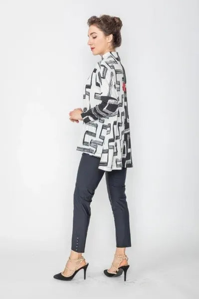 IC Collection Abstract Print Tunic-IC-4395T