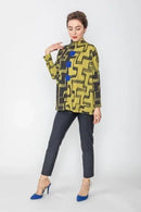 IC Collection Abstract Print Tunic-IC-4395T