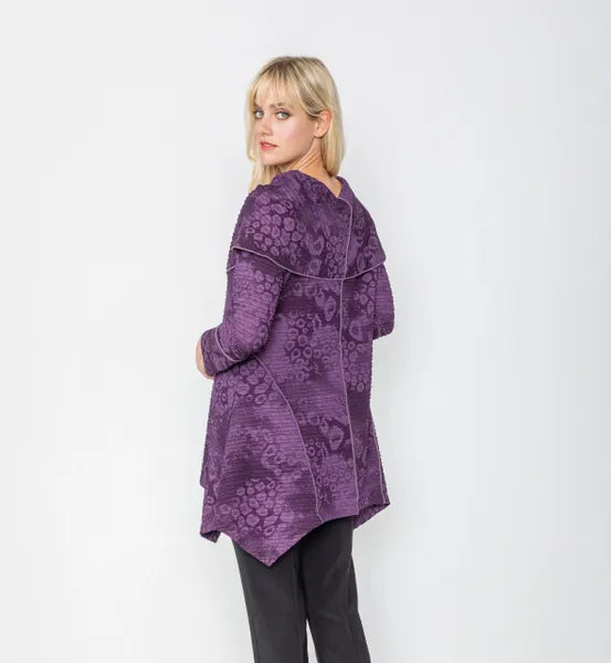 IC Collection Textured Asymmetrical Tunic-IC-5379T