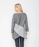 IC Collection Diagonal Textured Tunic-IC-5370T