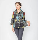 IC Collection Paint Splatter Graphic Button Down Jacket-IC-5554J