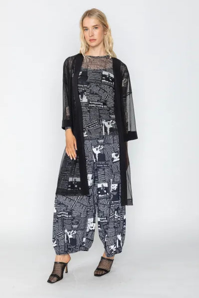IC Collection Sheer Open Front Jacket | Unique Apparel USA