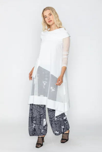 IC Collection Sheer Cowl Neck Tunic/Dress | Unique Apparel USA