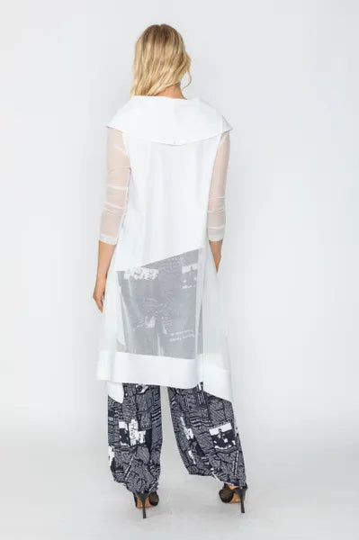 IC Collection Sheer Cowl Neck Tunic/Dress-IC-5638T-DUP