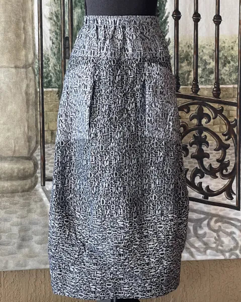 IC Collection Letter Print Skirt-IC-3888S