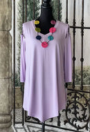 IC Collection Criss Cross Shoulder Tunic-IC-1059T