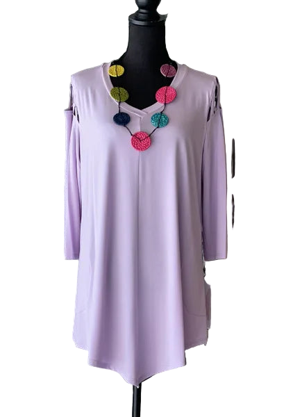 IC Collection Criss Cross Shoulder Tunic-IC-1059T