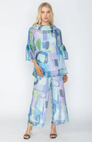 IC Collection Sheer Abstract Tunic-IC-5656T