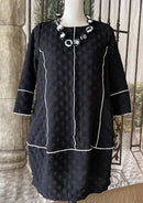 IC Collection Textured Long Tunic-IC-5467T