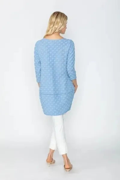 IC Collection Textured Long Tunic-IC-5467T
