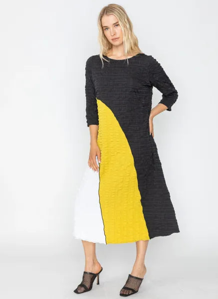 IC Collection Colorblock Fun & Easy Dress-IC-5796D