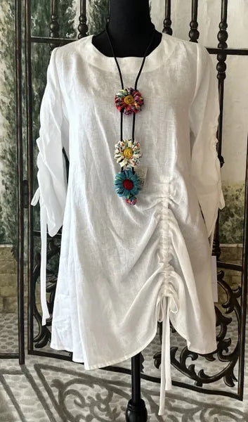 IC Collection Simplistic Linen Tunic-IC-1475T