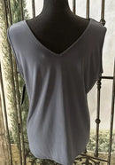 IC Collection Reversable V-Neck Top-IC-1932T