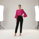 IC Collection Light Bell Sleeve Tunic-IC-4989T