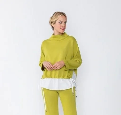 IC Collection High Stand Collar Top-IC-4563T