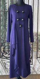 IC Collection Drape Maxi Dress-IC-4810D