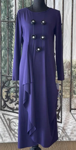 IC Collection Drape Maxi Dress-IC-4810D