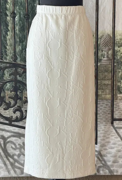 IC Collection Alphabet Embossed Skirt-IC-4550S