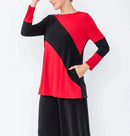 Color Block Top-IC-4965T