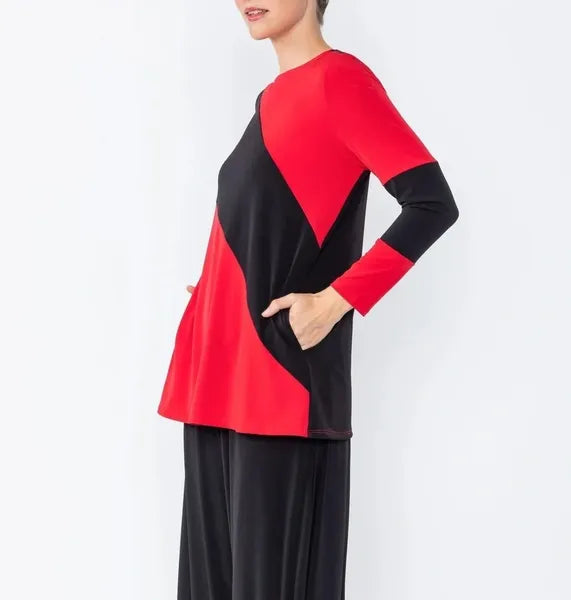 Color Block Top-IC-4965T