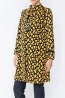IC Collection Geometric Jacquard Long Jacket-IC-5111J