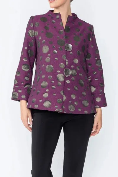 IC Collection Metallic Dot Jacket | Unique Apparel USA
