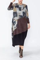 IC Collection Patch Bubble Dress-IC-5028D