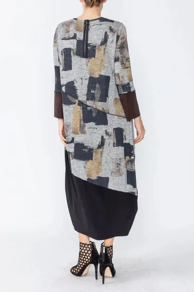 IC Collection Patch Bubble Dress-IC-5028D