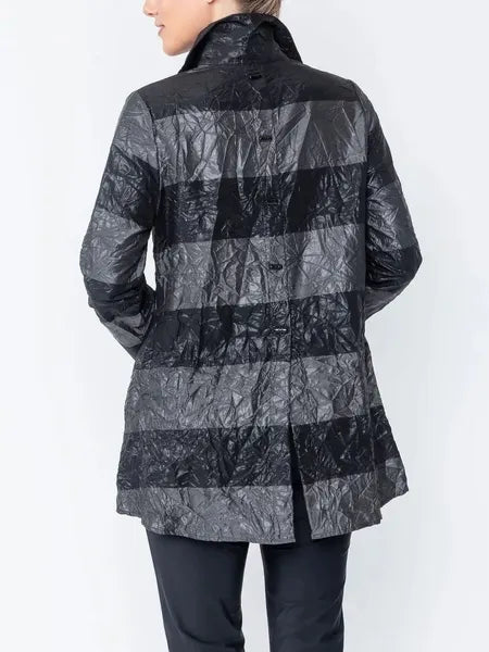 IC Collection Striped Button Down Top-IC-5102T