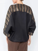 IC Collection Metallic Cocoon Jacket-IC-5079J