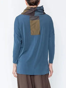 IC Collection Hi Collar Asymmetrical Tunic-IC-5100T