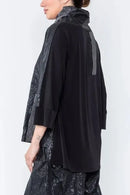 IC Collection Crinkle Cowl Neck Top-IC-5084T